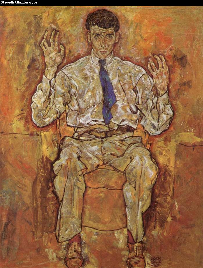 Egon Schiele Portrait of Albert Paris von Gutersloh